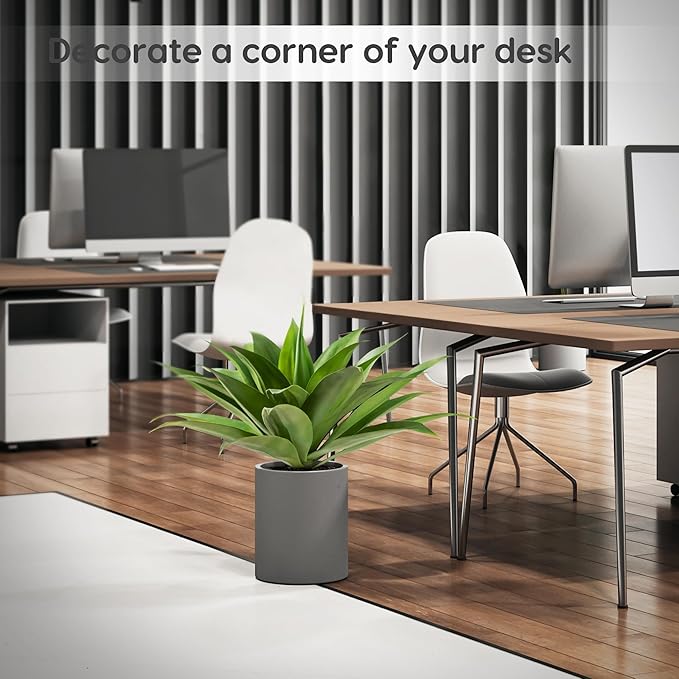 Velener Artificial Agave Plant Set, 28 Inch, Faux Aesthetic Plants for Home Decor, Realistic UV Resistant Fake Agave Plants Without Pot, Set of 2