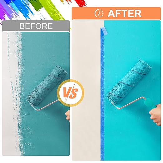 KICNIC Painters Tape 60 Yards, Blue Tape, Removable Masking Tape for Painting, Classroom, Wall, Art Supplies (1 Roll, 0.7in x 60yd)