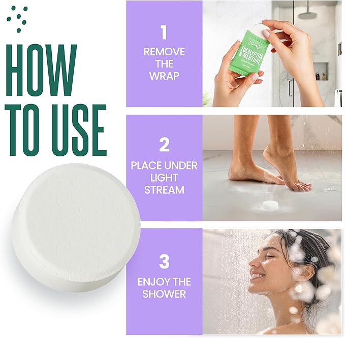 Cleverfy Shower Steamers Aromatherapy for Women and Men – Self-Care Shower Bombs for Stress Relief and Relaxation – 6 Tablets