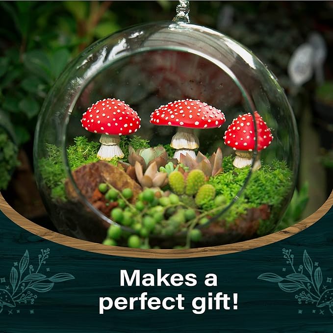 Tree Poetry Fairy Garden Miniatures, Mini Mushroom Figurines, Mushrooms Decor, Outdoor Mushroom, Fake Mushrooms, Mushroom Statue, Fairy Garden, Mushroom Garden Decor, Mushroom Outdoor