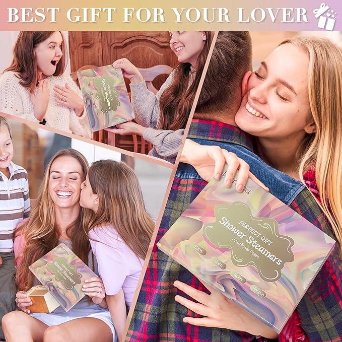 Shower Steamers Aromatherapy Birthday Gifts for Women-12 Pack Mothers Day Gifts,Gifts for Grandma,Wife,Mothers,Stress Relief and Relaxation Gifts for Women and Men,Created Your Own Home SPA