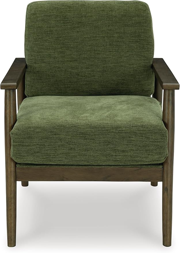 Signature Design by Ashley Bixler Mid-Century Modern Upholstered Showood Accent Chair, Green
