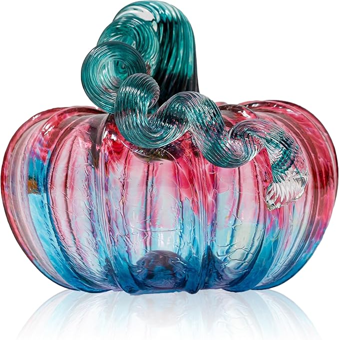 Luke Adams Glass | Handmade Glass Pumpkins | Handmade Table Top Home Decor (Squat, Mermaid)