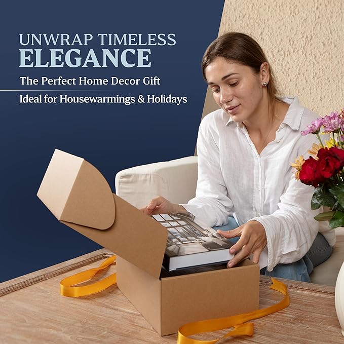 Array & Arrow Fake Decorative Books for Home Decor - Set of 3 Hardcover Faux Books for Storage, Modern, Stylish, and Minimalist Coffee Table Decor, Keepsake, Hidden Storage with Magnetic Closure