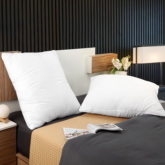 Utopia Bedding Throw Pillows Insert (Pack of 2, White) - 28 x 28 Inches Bed and Couch Pillows - Indoor Decorative Pillow