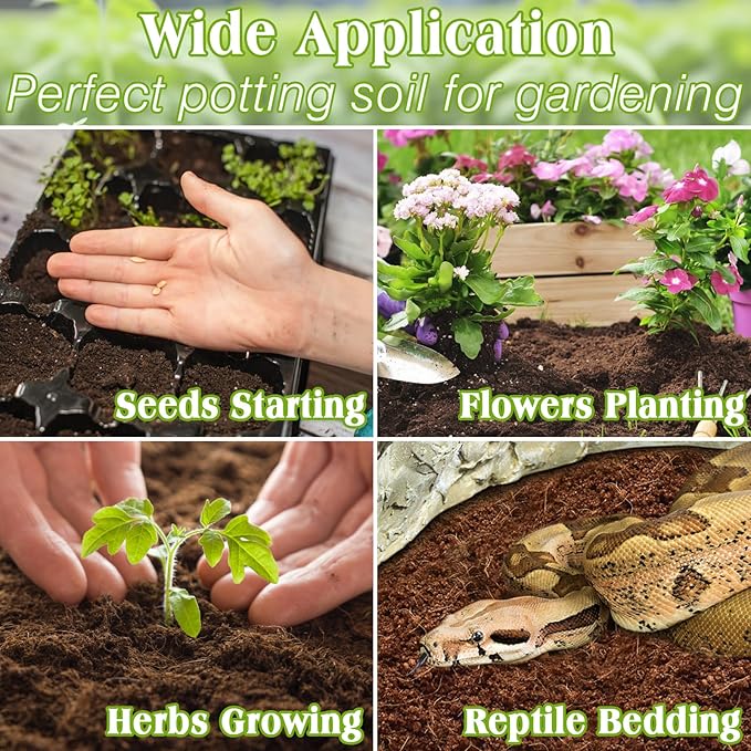 ZeeDix 50pcs 50mm Coco Coir Pellets, Compressed Soil Pellets Coconut Coir Seed Starter Discs Seed Starting Pellets Discs Potting Soil for Outdoor Plants Flowers Bonsai Herbs and Vegetables