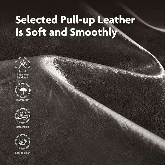 ALPHA HOME 24 Inch Bar Stools Set of 2 Kitchen Counter Stools with Back Pu Leather Counter Chair Counter Height Bar Stools with Upholstered Footrest Sturdy Chromed Metal Steel Frame, Grey