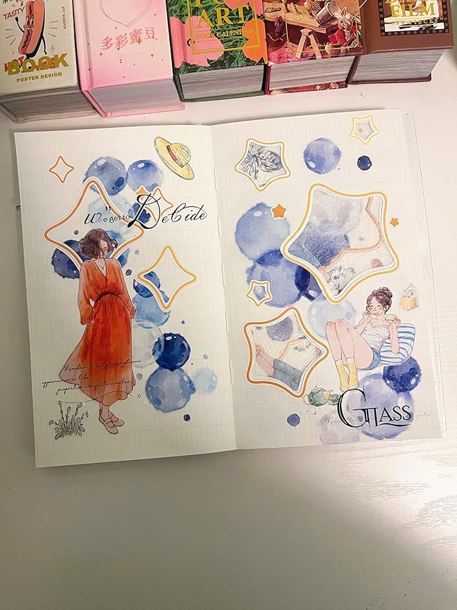 WT Pre-Cut Leisurely Days PET Tape Roll, Original Designs, Decorative Artist Tape for Bible Journaling, Bullet Journals, Scrapbooks, Planners & DIY Craft Supplies