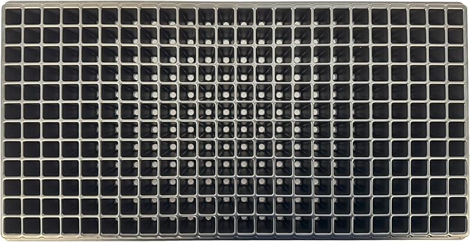 288 Cell Seedling Plastic Nursery Trays, 10 Pack, Thick Durable Germination Plug Trays, 2880 Cells Reusable Plant Propagation
