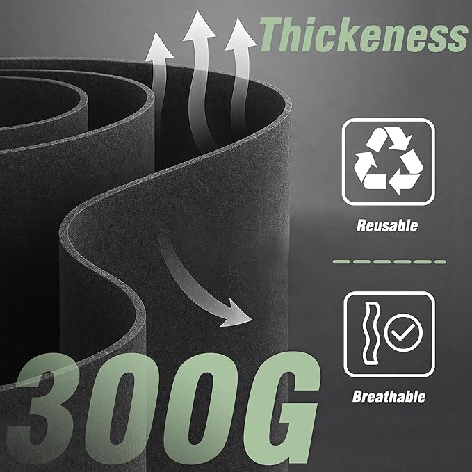 PHYEX 12-Pack 3 Gallon Grow Bags, Heavy Duty Fabric Pots with Handles, Reusable Plant Bags for Vegetable, Herbs & Flowers, BPA-Free, Breathable, Durable