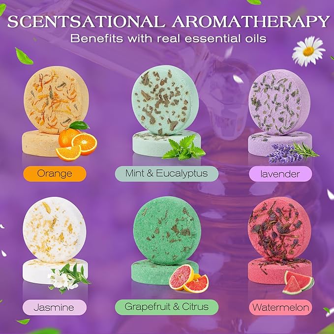 Shower Steamers Aromatherapy Birthday Gifts for Women-12 Pack Mothers Day Gifts,Gifts for Grandma,Wife,Mothers,Stress Relief and Relaxation Gifts for Women and Men,Created Your Own Home SPA