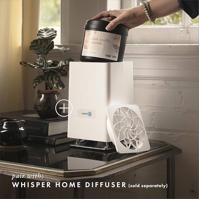 ScentAir Whisper Home Monthly Plug-in Refill, Fragrance Cartridge for Home and Office, Dark Vanilla Pomelo