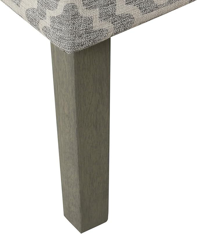 Homepop Home Decor | Upholstered Classic Swoop Arm Accent Chair | Accent Chairs for Living Room & Bedroom | Decorative Home Furniture, Ash Geometric