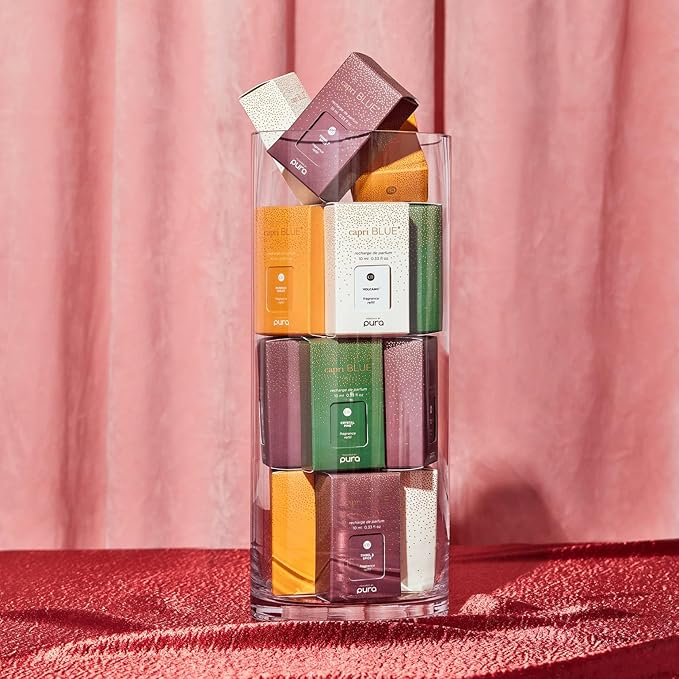 Capri Blue Pura Diffuser Refills – Luxury Home Fragrance – Long Lasting Oil Diffuser Scents with Notes of Roasted Chestnut, Bitter Orange & Black Cardamom (Chestnut Embers, Pack of 2 Pura Refills)