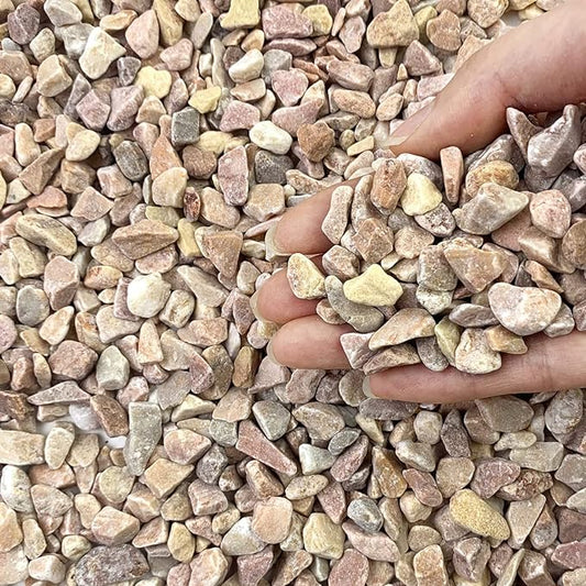 5lbs Natural Pea Gravel Pebbles, 3/8 Inch Decorative Succulent Rocks Pebbles for Indoor Plants. River Rocks for Vase and Outdoor Garden Landscaping Rocks