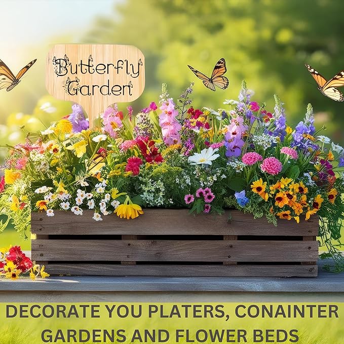 10 Pack 12 Inch Extra Tall Plant Labels Large Garden Markers Plant Name Tags for Flowers, Herbs, Vegatables, Seeds, Bulbs Easy to Read Larger Writing Area with Full Size Marker