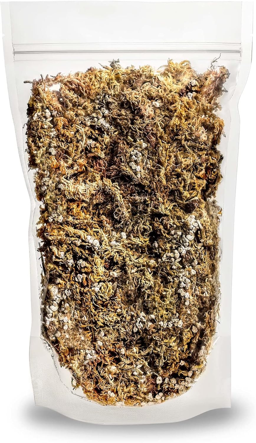 Sphagnum Moss Potting Mix for Carnivorous Plants, Moss and Perlite Blend for Potting Venus Fly Traps, Sarracenia, Pitcher Plants - 75% Sphagnum Moss + 25% Perlite - Made in USA - 3 Quart