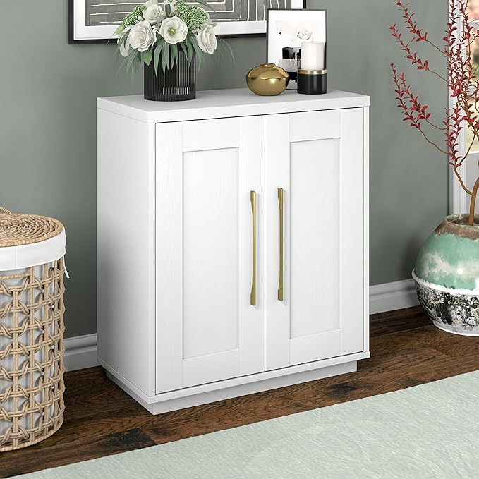 Henn&Hart Tillman Accent Cabinet, 28" Wide, White