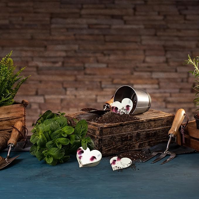 50 pcs Large Seed Paper – Magenta Plantable Wildflower Hearts for Bridal Shower, Wedding Gift, Birthday, Mother's Day & Other Milestone Celebrations