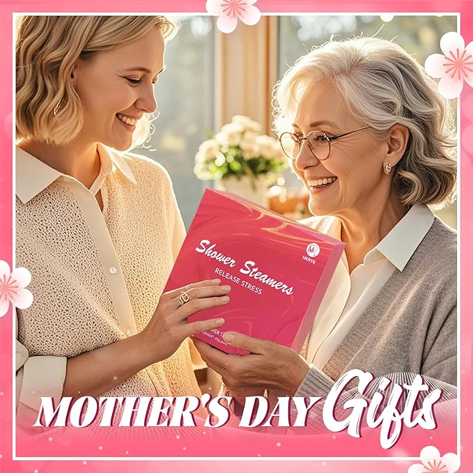 Shower Steamers Aromatherapy for Women and Men, 24-Pack Organic Shower Bombs with Essential Oil, Rose, Watermelon, Tea Tree, Orange, Sea Salt, Lavender Stress Relief Birthday Gifts for Her