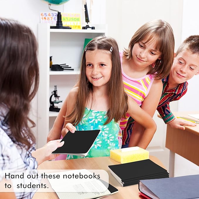 feela 16 Pack Soft Cover Journal Bulk, Lined Notebooks College Ruled for Work for Women Girl Writing, Blank Travel Journal Note Taking Notebook School Business Supplies, 8.2” x 5.5”, A5, Black