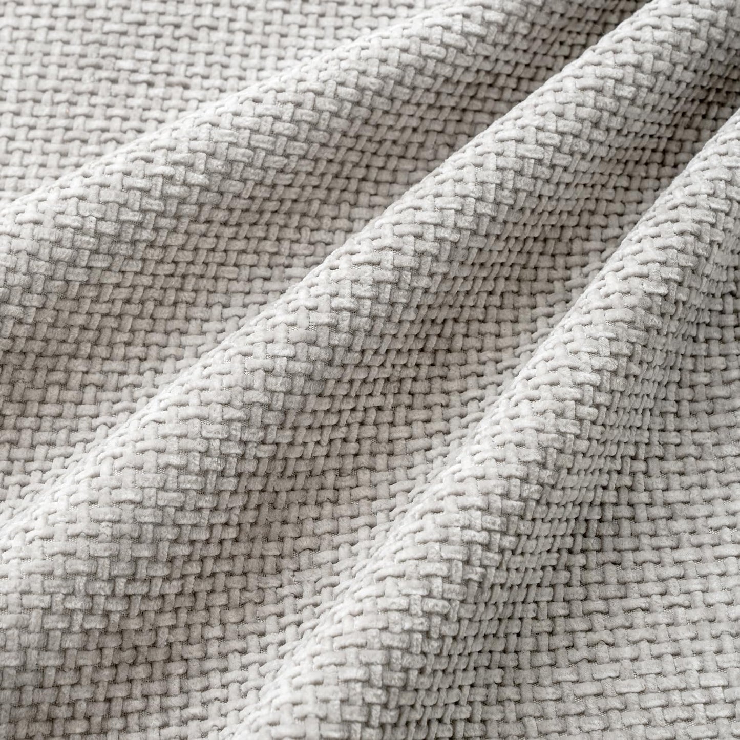 MIULEE Pack of 4 Couch Throw Pillow Covers 18x18 Inch Light Gray Soft Decorative Chenille Pillow Covers Farmhouse Accent Cushion Covers for Boho Home Decor Sofa Bedroom Living Room