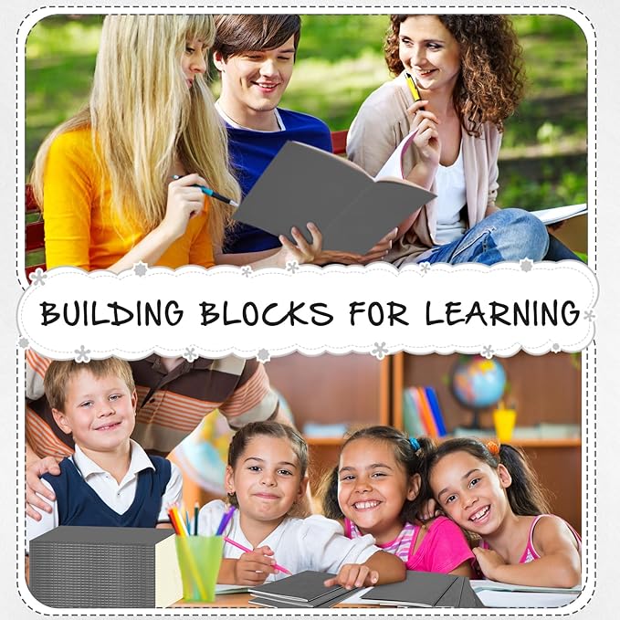 Handepo 100 Pack Composition Notebooks A5/A6 Ruled Lined Composition Kraft Notebooks Bulk Soft Cover Journals Travel Diary Memo for Students Classroom Office Supplies(A5,Gray)