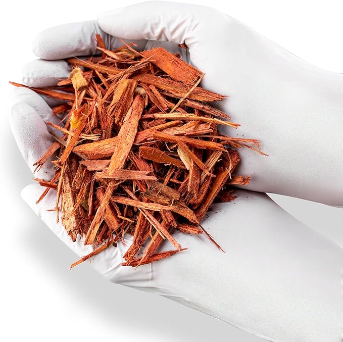 Premium Red Mulch by Gardenera - Beautify Your Garden and Support Plant Health - 5 QUARTS