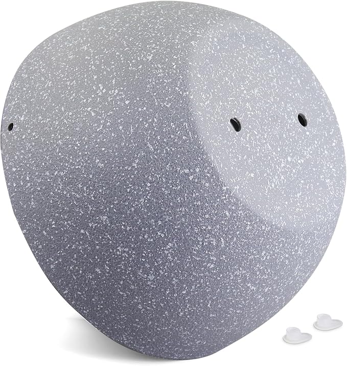 10 inch Hanging Planters for Indoor Outdoor Plants, 2 Pack Hanging Flower Pots with Drainage Holes and Chain for Garden Porch, Plastic Hanging Baskets for House Plants, Speckled Grey