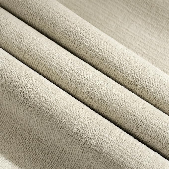 MIULEE Cream Couch Pillow Covers 18x18 Inch, Set of 2 Soft Chenille Decorative Square Throw Pillow Covers Farmhouse for Sofa Living Room Bed