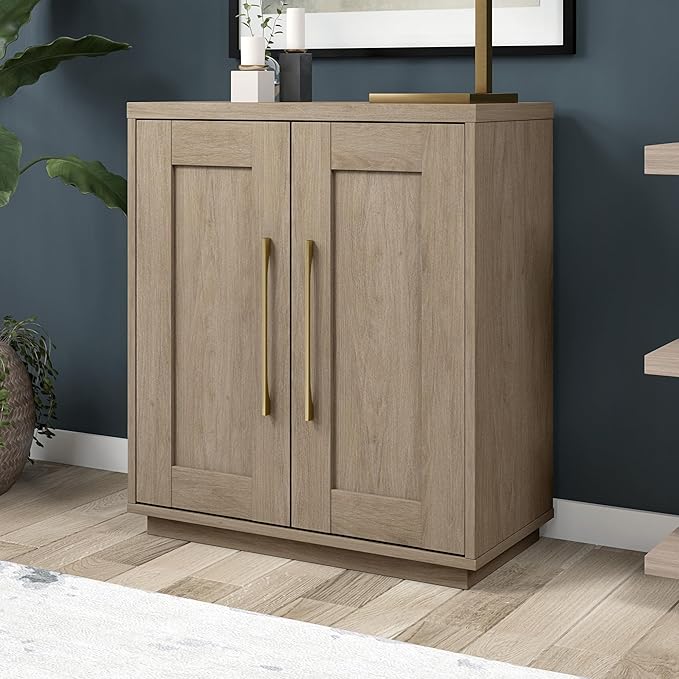 Henn&Hart Tillman Accent Cabinet, 28" Wide, Gray