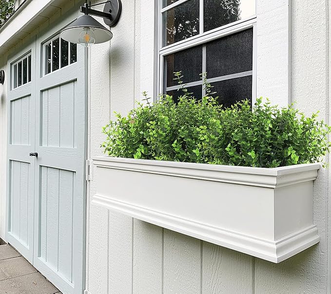 RECUTMS Artificial Boxwood Stems Fake Plant 12 Large Pieces, Faux Farmhouse Greenery Shrubs to Brighten up Your Wedding Home Kitchen Garden Patio Yard Indoor Outdoor Decor(Eucalyptus)