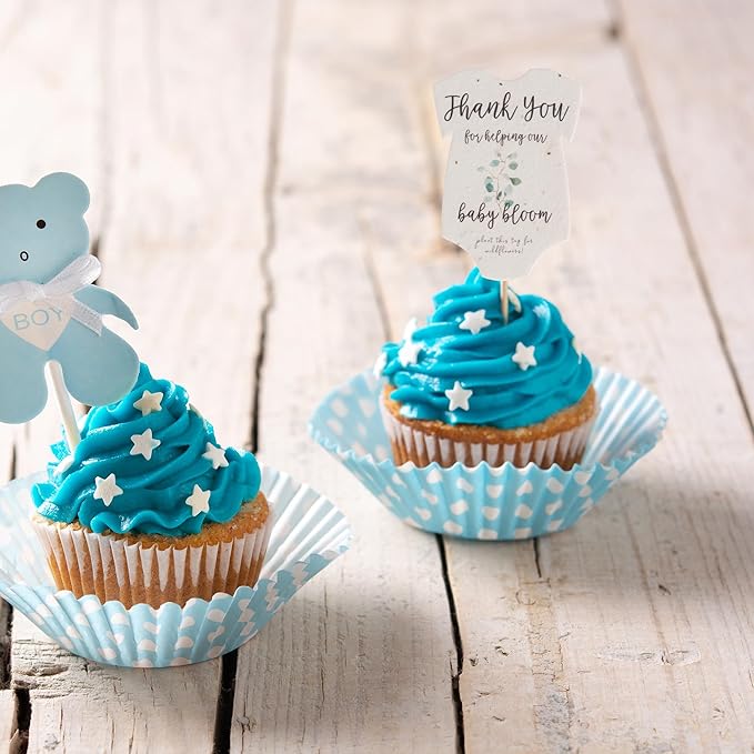 Plantable Onesie Seed Paper – 5 Green Baby Shower Favors for Guests with Wildflower Seeds, Baby Shower Gifts for Guest