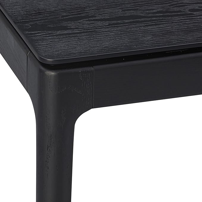 NTC Mingle 71 Inch Modern Design, Rectangular Dinner Table for Dining Room, Living Room Furniture, Effortless Assembly, Burnt Black