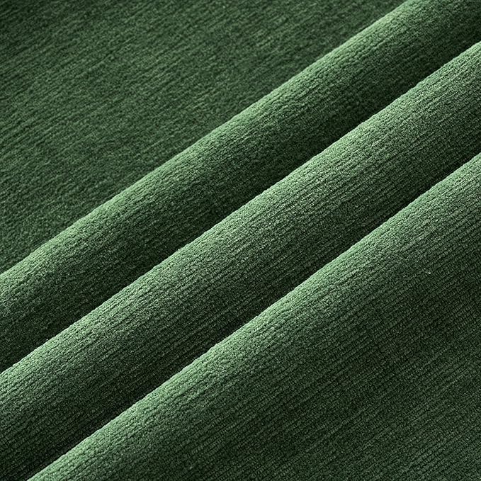 MIULEE Moss Green Couch Pillow Covers 18x18 Inch, Set of 2 Soft Chenille Decorative Square Throw Pillow Covers Farmhouse for Sofa Living Room Bed