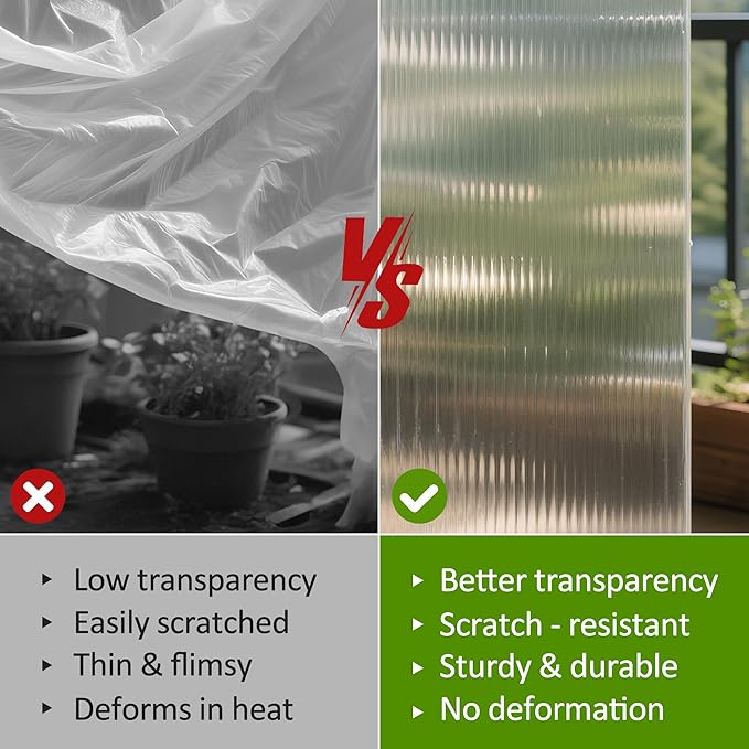 MCombo 2-Tier Wooden Cold Frame Garden Greenhouse Raised Flower Planter Shelf Bed Protection 6057-0160 (Natural)