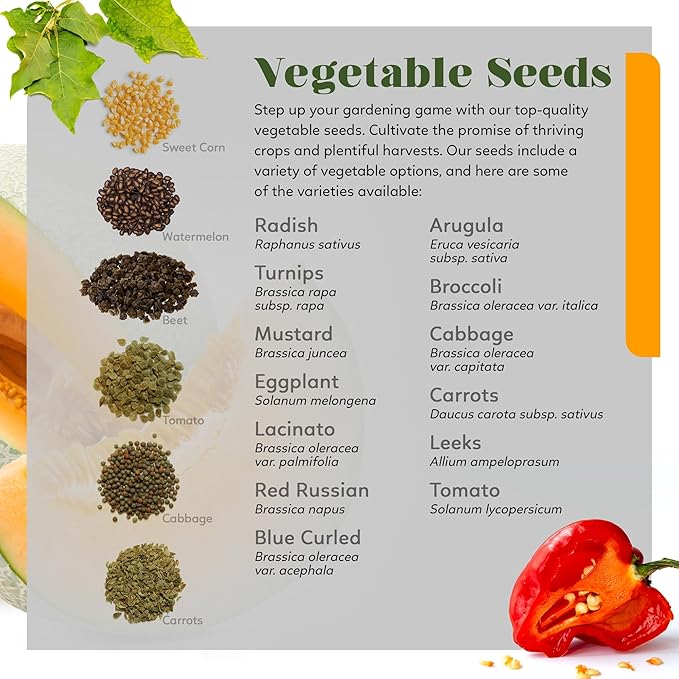 Organic Heirloom Seed Kit - 70+ Varieties, 50,000+ Seeds - Diverse Fruits, Vegetables, & Herbs for Gardening- Includes Culinary & Medicinal Herbs- Embrace Abundance & Enrich Your Farming