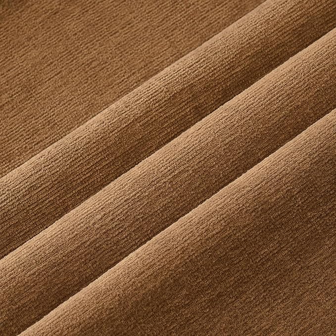 MIULEE Bronze Couch Pillow Covers 18x18 Inch, Set of 2 Soft Chenille Fall Decorative Square Throw Pillow Covers Farmhouse for Sofa Living Room Bed