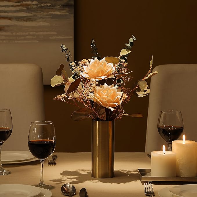 Timeless Luxe Bloom - Premium Artificial Fake Flower for Outdoor, Indoor, Garden, Home, Office, Bouquet Centerpiece Wedding, Event, Party Decoration (Eternal Charm Floral)