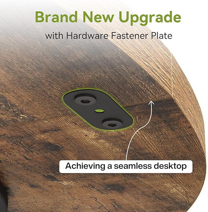 LITTLE TREE Round Dining Table for 4-6 People, 47 Inches Dining Room Table with Wooden Pedestal Base, Circle Kitchen Tables for Dining Room, Kitchen, Living Room, Rustic Brown