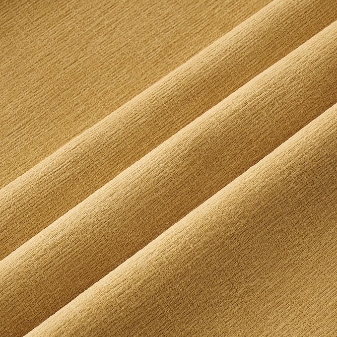 MIULEE Gold Couch Pillow Covers 18x18 Inch, Set of 2 Soft Chenille Decorative Square Throw Pillow Covers Farmhouse for Sofa Living Room Bed