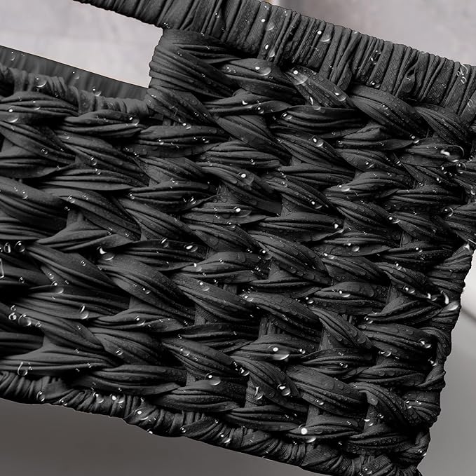 GRANNY SAYS Storage Basket for Organizing, Wicker Storage Basket for Shelf, Large Wicker Baskets for Organization, Decorative Baskets for Living Room and Entryway, 1-Pack