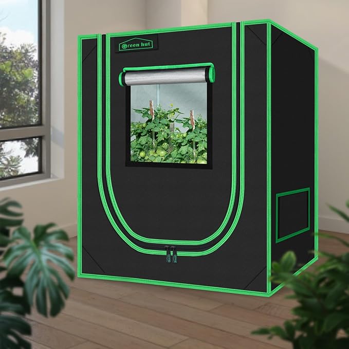 Small Grow Tent for Plants Indoor 18"x30"x36" Mylar Hydroponic Grow Tents Indoor Grow Room for Plant Fruit Flower Veg with Removable Waterproof Floor Tray