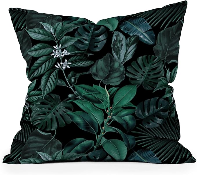 Society6 Tropical Garden Throw Pillow Insert-Home Decor by Burcu Korkmazyurek, 20" x 20"