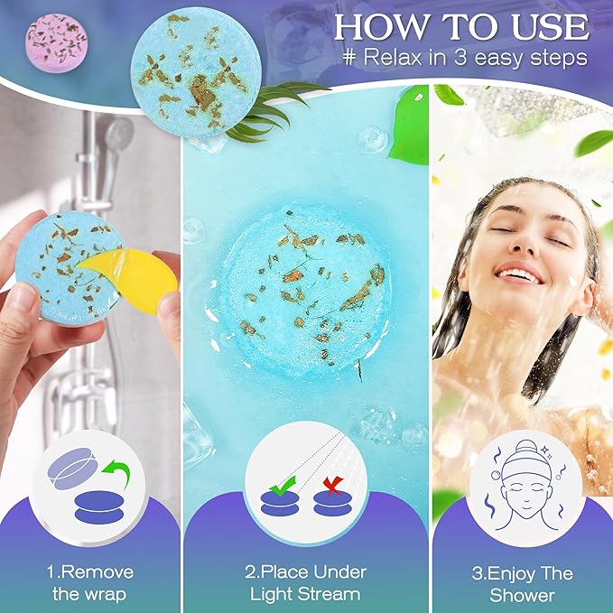 Shower Steamers Aromatherapy Birthday Gifts for Women-12 Pack Mothers Day Gifts,Gifts for Grandma,Wife,Mothers,Stress Relief and Relaxation Gifts for Women and Men