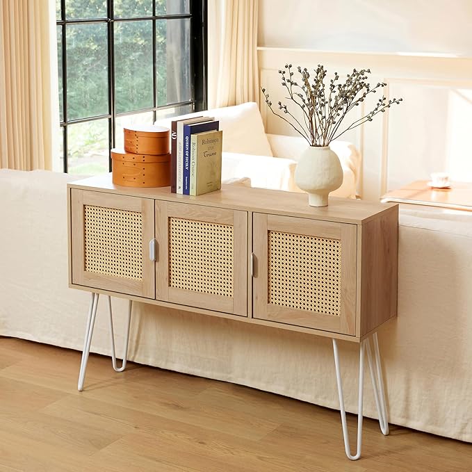 Netstar Entryway Table, Sofa Table, Console Tables for Entryway, Behind Couch Sofa Narrow Long, Foyer Tables w/Storage Drawers for Entry Way Hallway Living Room Home Decor, Wood Boho Farmhouse, Wood