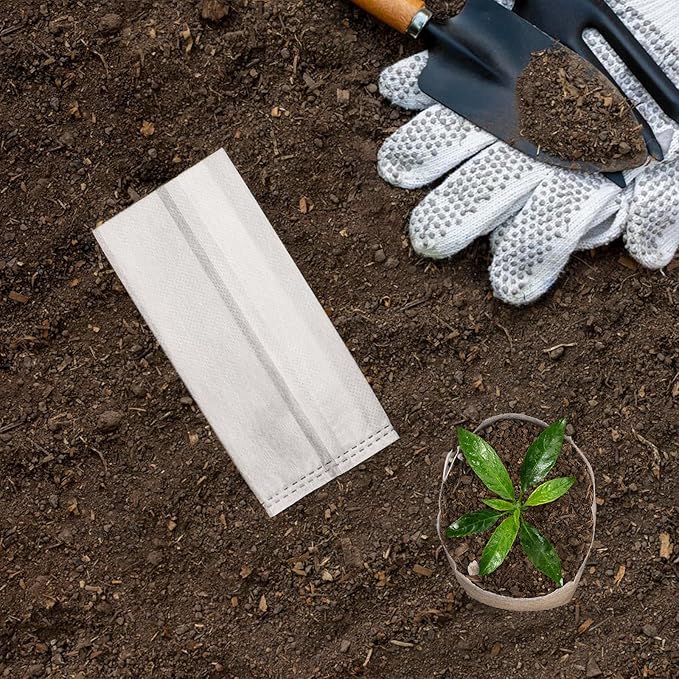 100pcs Plant Nursery Bags, 5.9x6.3 inches Non-Woven Fabric Flower Tree Seed Starters, Garden Plants Seedling Grow Pouch Pots for Seed Starting Growing