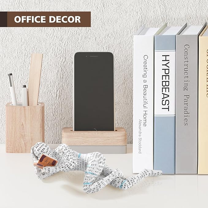 GRAPMKTG Home Decor Pulp Reading Women Thinker Statue Aesthetic Sculpture Room Decor Modern Abstract Decoration on Shelf Table Desk for Living Room Office Bedroom L