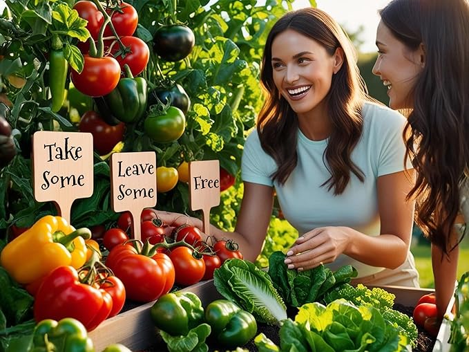 100 Pcs Large 8" Tall Garden Label Plant Signs Eco-Friendly Compostable to Easily Identify Plants, Seeds, Bulbs, Flowers, Vegetables