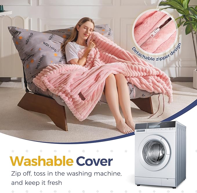 MAXYOYO Adjustable Living Room Chair, 3-Position Bean Bag Chair with Removable Cover, Upholstered Accent Chair with Frame, Soft Reclining Lounge for Bedroom, Apartment, Office, Pink